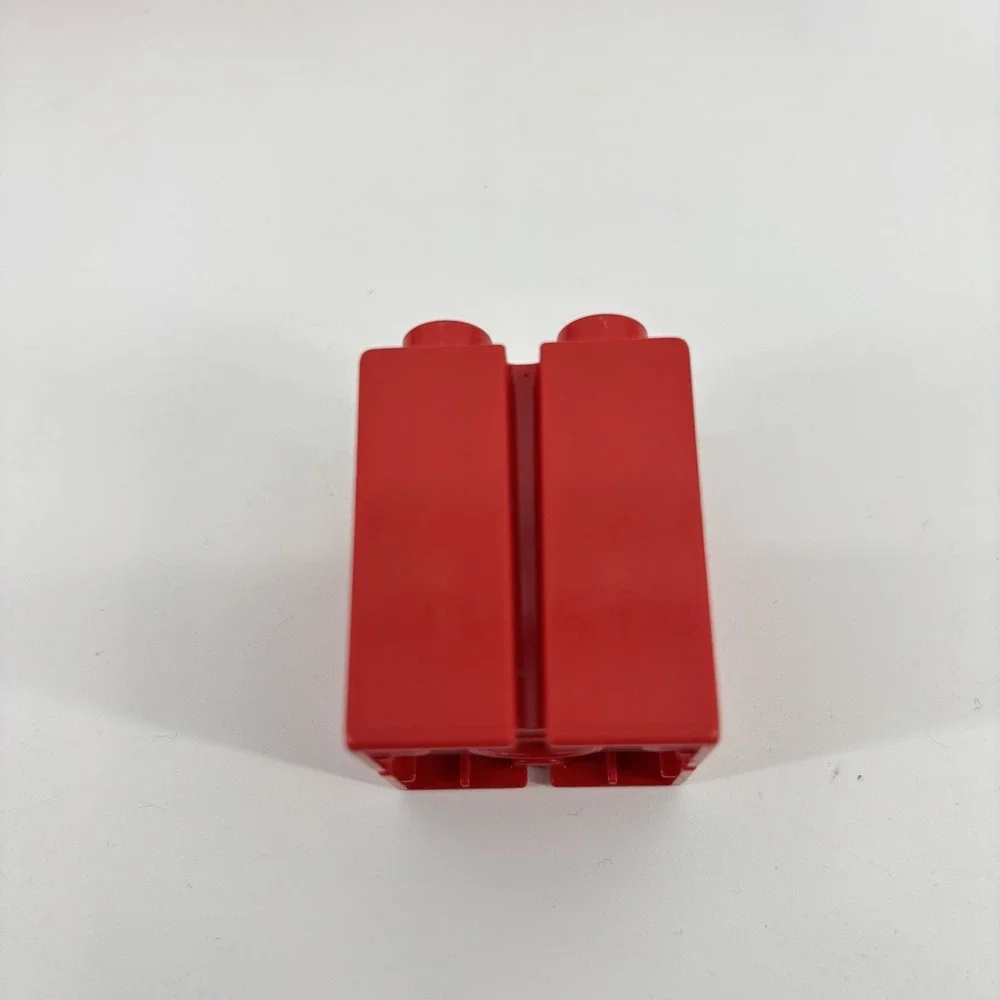 Lego‎ Duplo Red 2X2X2 Column W/ Vertical Grooves Lot Of 14 Vintage Bricks